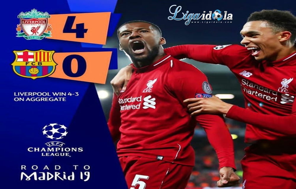 Hasil Pertandingan Liverpool vs Barcelona