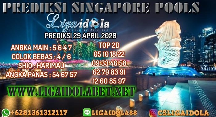 PREDIKSI SINGAPORE POOLS 29 APRIL 2020