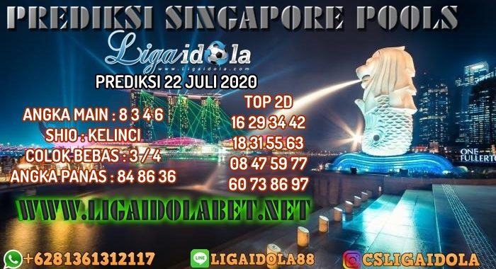 PREDIKSI SINGAPORE POOLS 22 JULI 2020