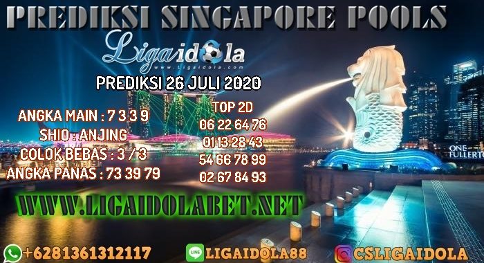 PREDIKSI SINGAPORE POOLS 26 JULI 2020