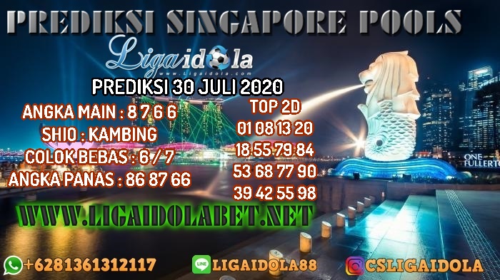 PREDIKSI SINGAPORE POOLS 30 JULI 2020
