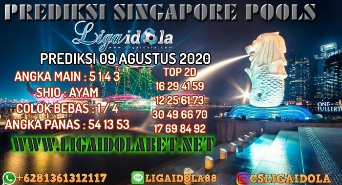 PREDIKSI SINGAPORE POOLS 09 AGUSTUS 2020