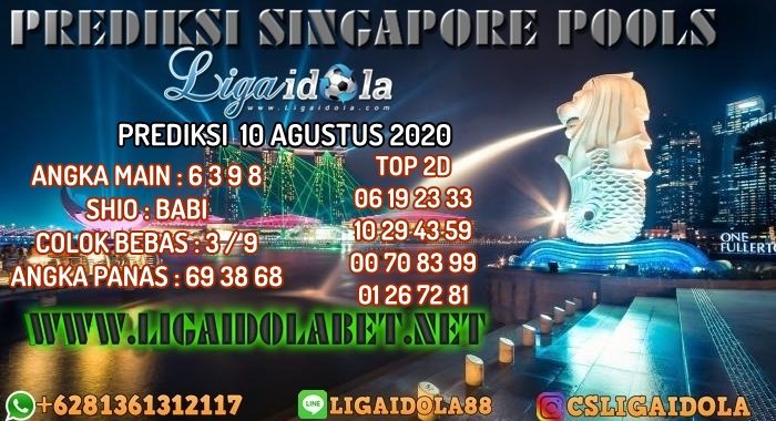 PREDIKSI SINGAPORE POOLS 10 AGUSTUS 2020