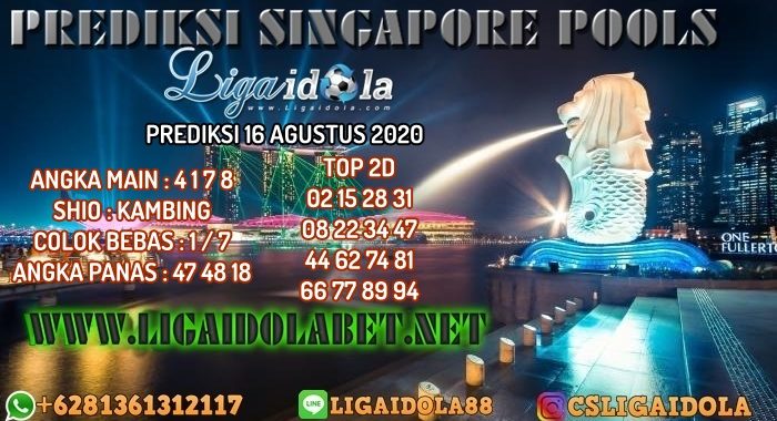 PREDIKSI SINGAPORE POOLS 16 AGUSTUS 2020