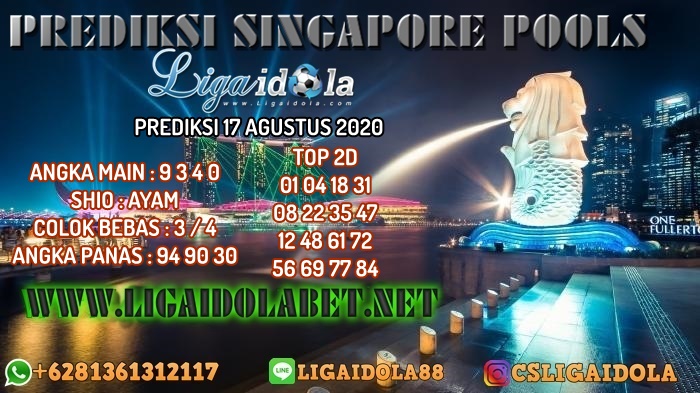 PREDIKSI SINGAPORE POOLS 17 AGUSTUS 2020