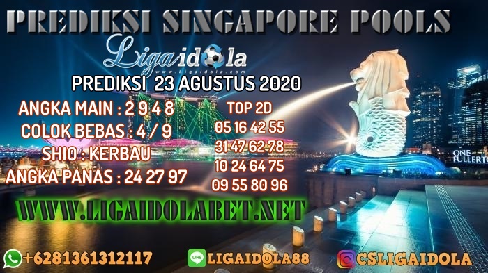 PREDIKSI SINGAPORE POOLS 23 AGUSTUS 2020