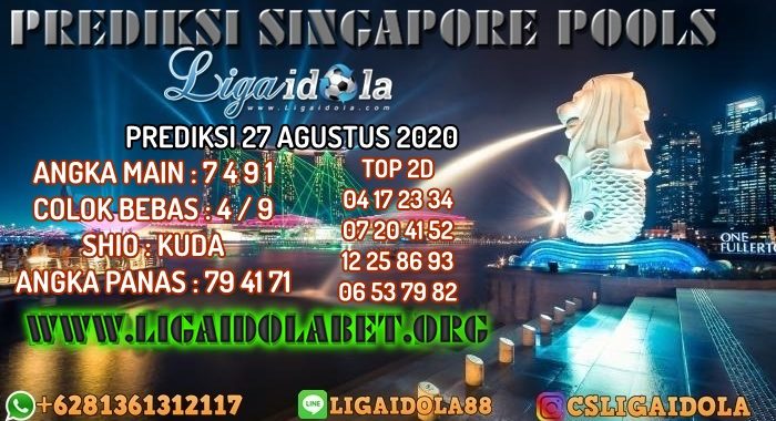 PREDIKSI SINGAPORE POOLS 27 AGUSTUS 2020
