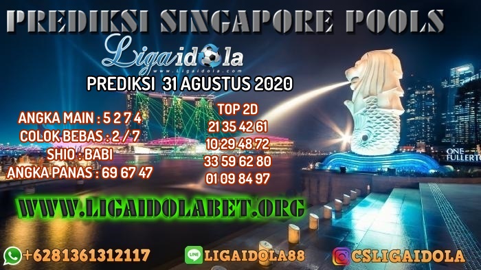 PREDIKSI SINGAPORE POOLS 31 AGUSTUS 2020