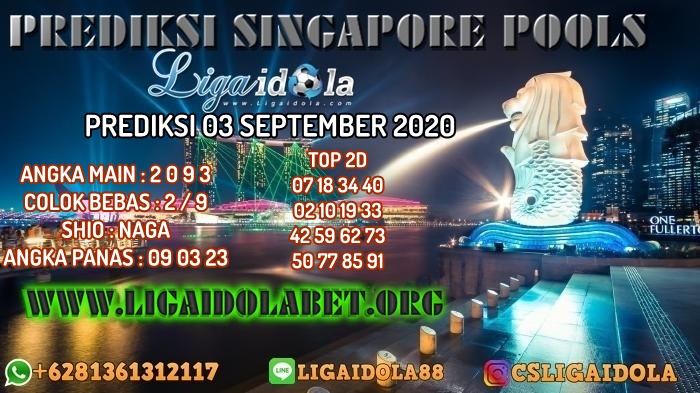 PREDIKSI SINGAPORE POOLS 03 SEPTEMBER 2020