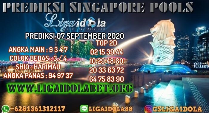 PREDIKSI SINGAPORE POOLS 07 SEPTEMBER 2020