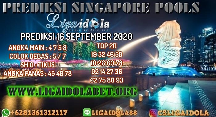 PREDIKSI SINGAPORE POOLS 16 SEPTEMBER 2020
