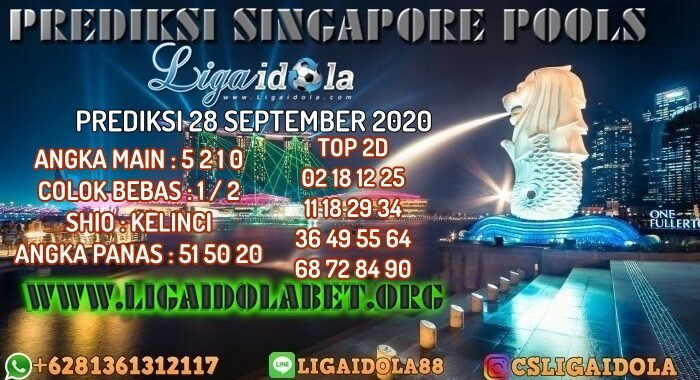 PREDIKSI SINGAPORE POOLS 28 SEPTEMBER 2020