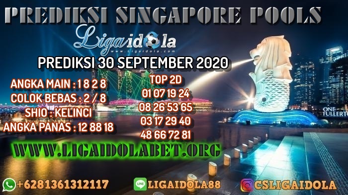 PREDIKSI SINGAPORE POOLS 30 SEPTEMBER 2020