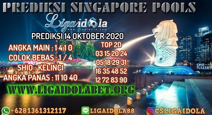 PREDIKSI SINGAPORE POOLS 14 OKTOBER 2020