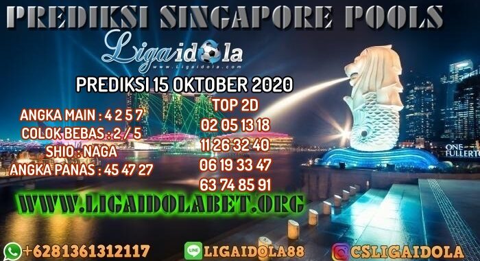 PREDIKSI SINGAPORE POOLS 15 OKTOBER 2020