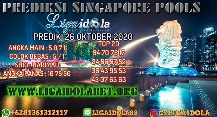 PREDIKSI SINGAPORE POOLS 26 OKTOBER 2020