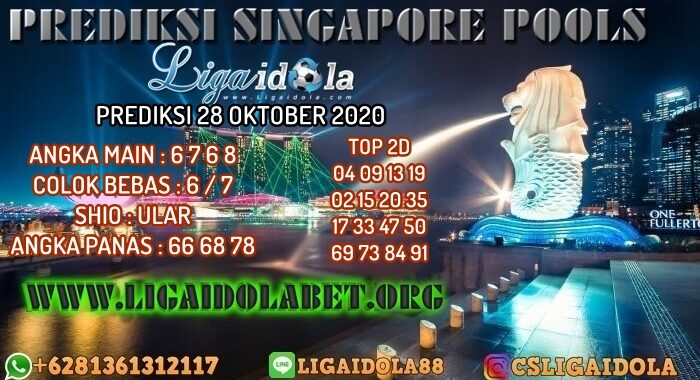 PREDIKSI SINGAPORE POOLS 28 OKTOBER 2020