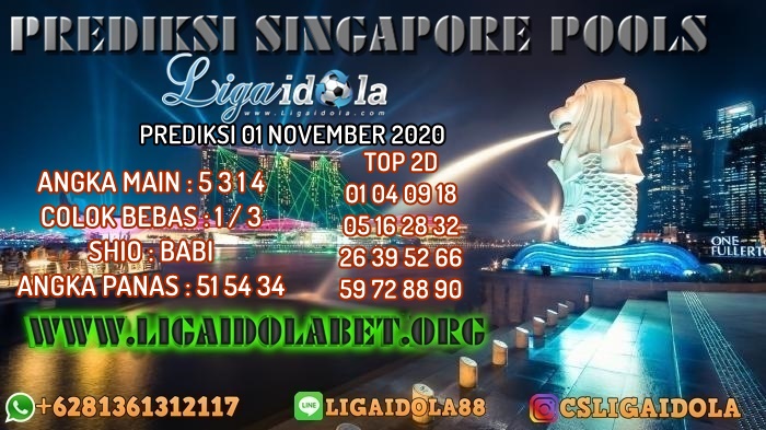 PREDIKSI SINGAPORE POOLS 01 NOVEMBER 2020