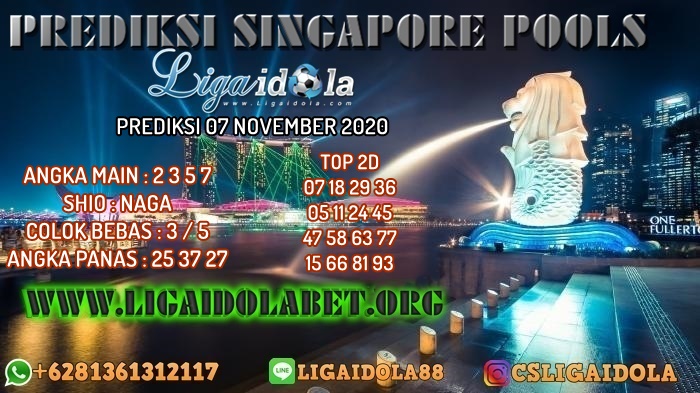 PREDIKSI SINGAPORE POOLS 07 NOVEMBER 2020