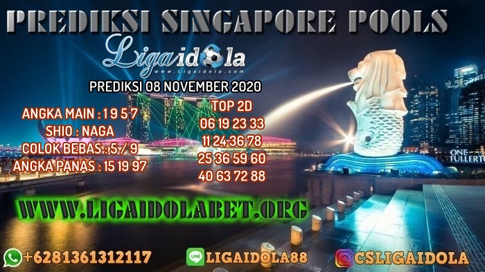 PREDIKSI SINGAPORE POOLS 08 NOVEMBER 2020