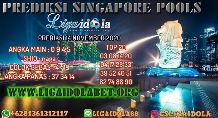 PREDIKSI SINGAPORE POOLS 14 NOVEMBER 2020