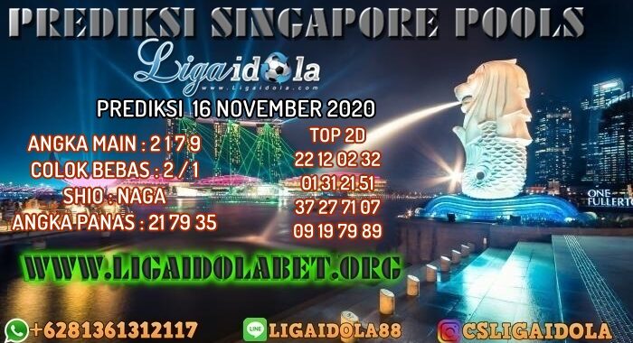 PREDIKSI SINGAPORE POOLS 16 NOVEMBER 2020