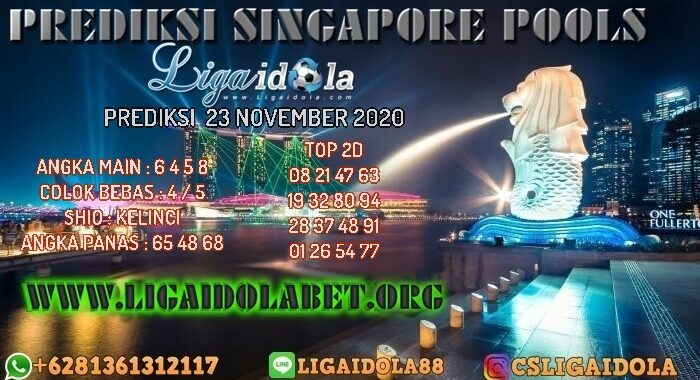 PREDIKSI SINGAPORE POOLS 23 NOVEMBER 2020