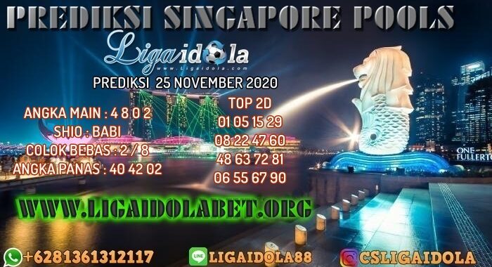 PREDIKSI SINGAPORE POOLS 25 NOVEMBER 2020