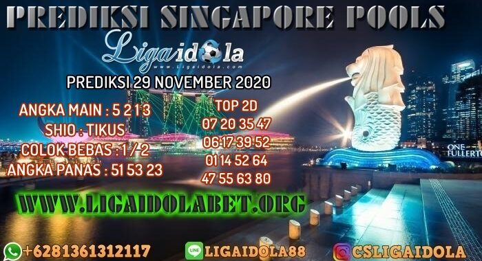 PREDIKSI SINGAPORE POOLS 29 NOVEMBER 2020
