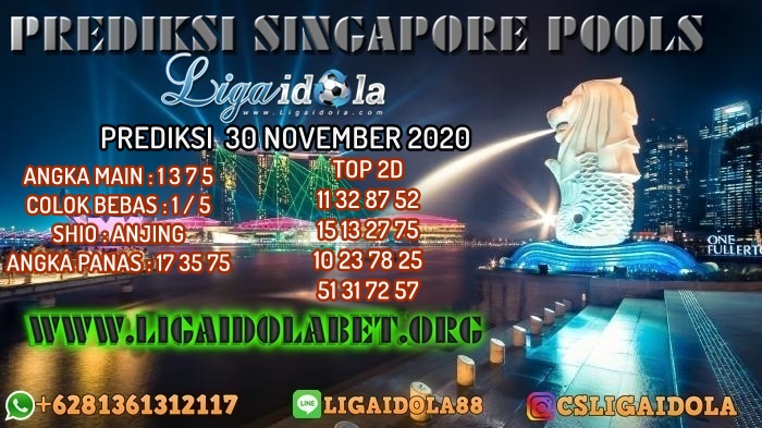PREDIKSI SINGAPORE POOLS 30 NOVEMBER 2020