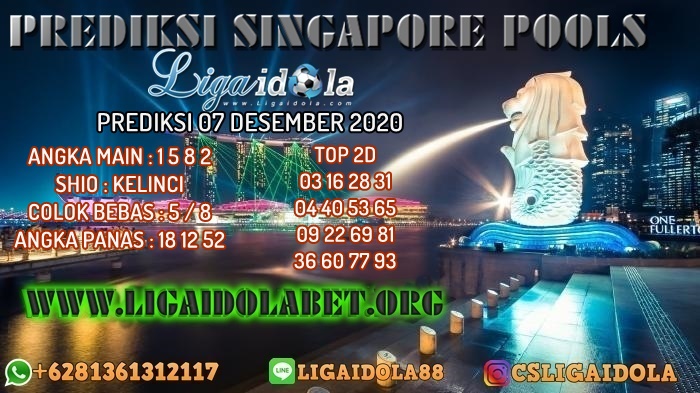 PREDIKSI SINGAPORE POOLS 07 DESEMBER 2020