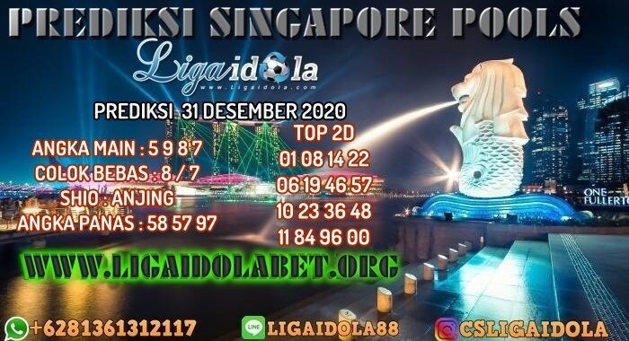 PREDIKSI SINGAPORE POOLS 31 DESEMBER 2020