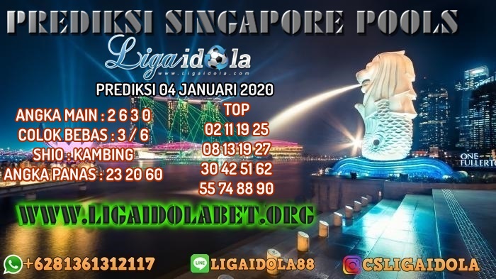 PREDIKSI TOGEL SINGAPORE 04 JANUARI 2020
