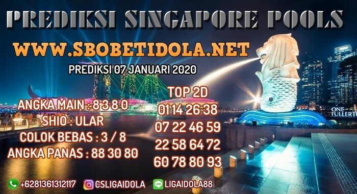 PREDIKSI TOGEL SINGAPORE 07 JANUARI 2020