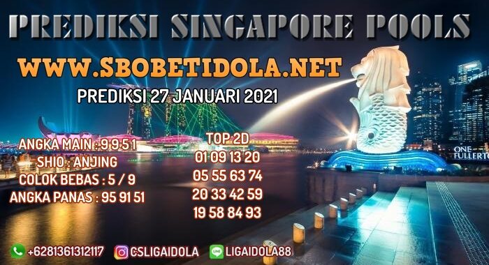 PREDIKSI TOGEL SINGAPORE 27 JANUARI 2021