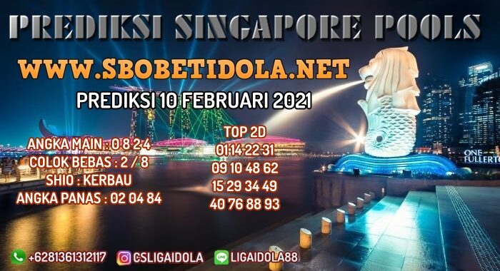 PREDIKSI TOGEL SINGAPORE 10 FEBRUARI 2021