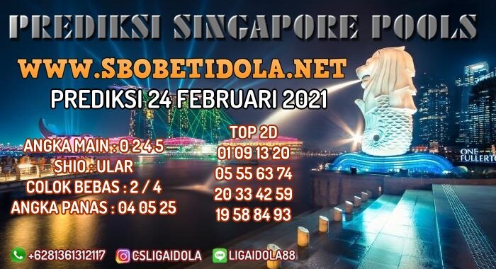 PREDIKSI TOGEL SINGAPORE 24 FEBRUARI 2021