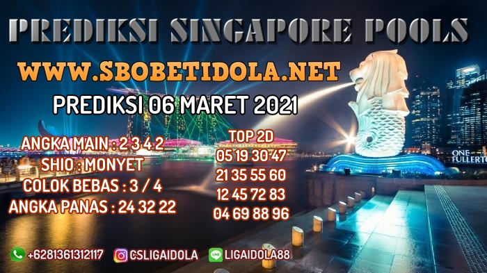 PREDIKSI TOGEL SINGAPORE 06 MARET 2021