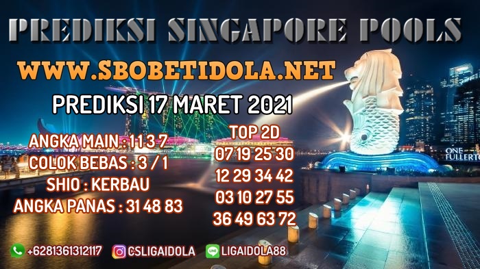PREDIKSI TOGEL SINGAPORE 17 MARET 2021