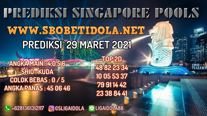 PREDIKSI TOGEL SINGAPORE 29 MARET 2021