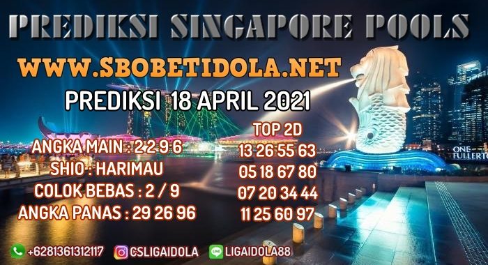 PREDIKSI TOGEL SINGAPORE 18 APRIL 2021
