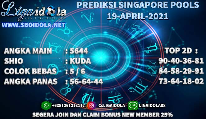 PREDIKSI TOGEL SINGAPORE 19 APRIL 2021