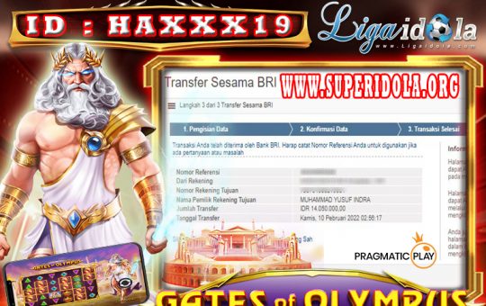 JACKPOT DI GAME GATES OF OLYMPUS 10 FEBRUARI 2022